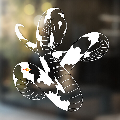 Snake Vinyl Art Wall Window Badkamer Sticker Sticker verwijderbaar #12
