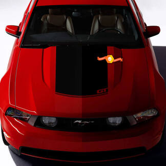 Accentsticker op de motorkap voor Ford Mustang 2005-2024 GT-stijl
