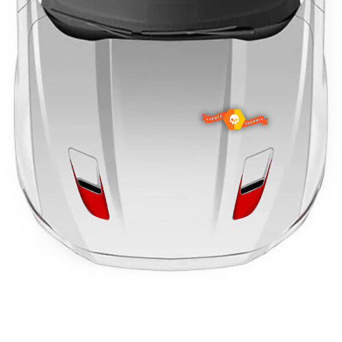 Hood Scoop accenten voor Ford Mustang 2005-2024 stickers
