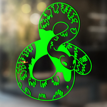 Snake Vinyl Art Wall Window Badkamer Sticker Sticker verwijderbaar #13
_2