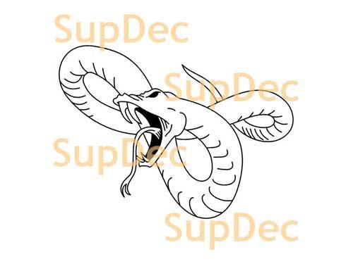 Snake Vinyl Art Wall Window Badkamer Sticker Sticker verwijderbaar #14
