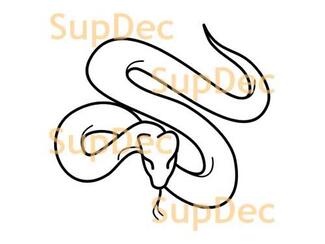 Snake Vinyl Art Wall Window Badkamer Sticker Sticker verwijderbaar #15
