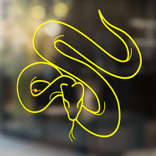 Snake Vinyl Art Wall Window Badkamer Sticker Sticker verwijderbaar #15
_3