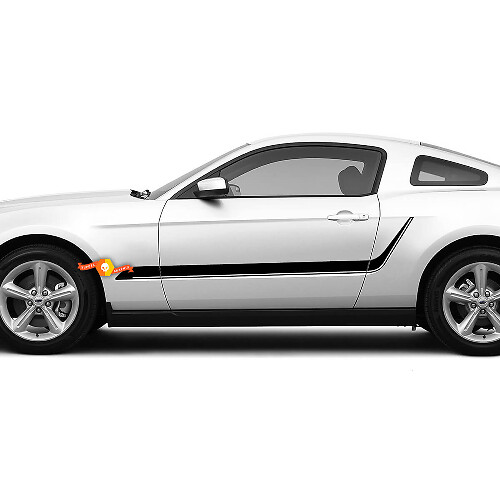 Onderzijde Deur Zijaccentstreep Vinyl Stickers voor Musclecar Mustang 2005-2024