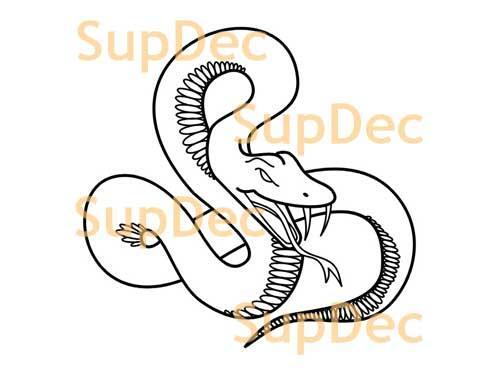 Snake Vinyl Art Wall Window Badkamer Sticker Sticker verwijderbaar #16
