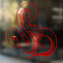 Snake Vinyl Art Wall Window Badkamer Sticker Sticker verwijderbaar #16
_4