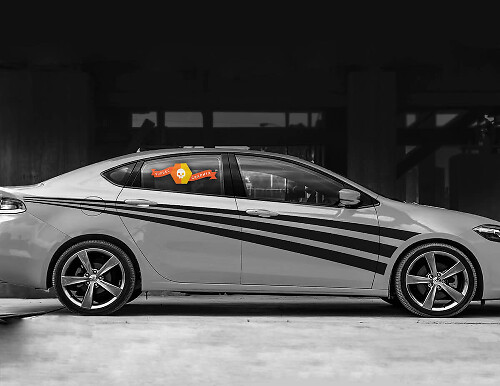 Vinylsticker Kit met Drie Zijstrepen voor Dodge Dart