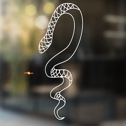 Slang Vinyl Muurtattoo voor Thuis & Badkamer_1
