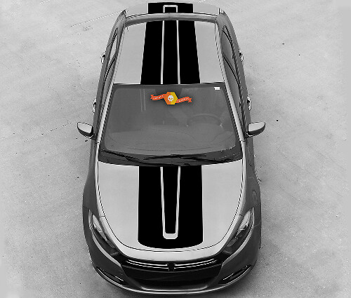 Accent Vinyl Decal Kit Zijstrepen Bovenkant voor Dodge Dart 2013-2020