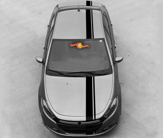 Dodge Dart 2013-2020 over de bovenzijde offset strepen