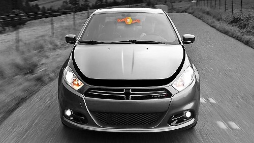 Accentstrip rondom motorkap vinyl decal sticker voor Dodge Dart