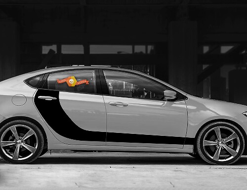 Dodge Dart 2013- 2020 Deur Accent Side Hockey Stripes