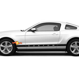 Ford Mustang rockerpaneel aangepaste tekst voor modellen van 2005 - 2024 jaar stickers stickers strepen 2
