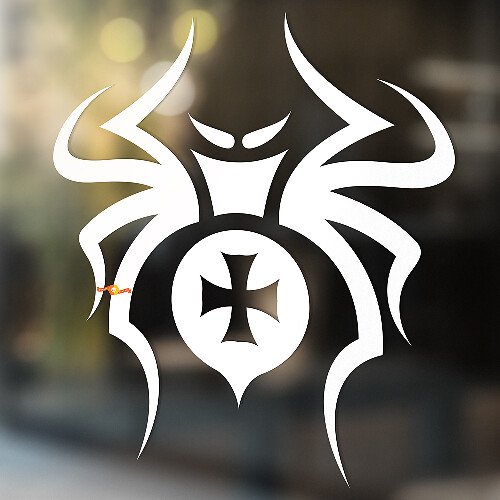 Spider Vinyl Muur Raam Badkamer Sticker Sticker verwijderbaar #1
