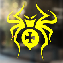 Spider Vinyl Muur Raam Badkamer Sticker Sticker verwijderbaar #1
_3