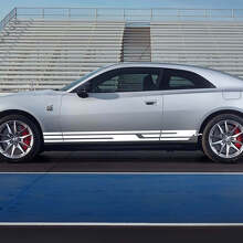 Geometrische Zijkant Rocker Paneel Decal Strepen voor Dodge Charger Electric 2