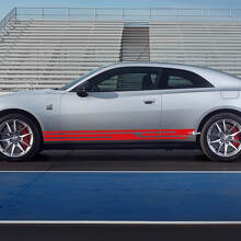 Zijkuipstripstickers 2 voor Dodge Charger Electric 3