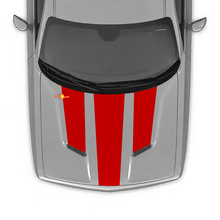 Motorkap Bovenstrepen Stickers voor Dodge Challenger
 2