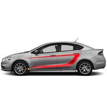 Zijaccent C-strepen vinyl sticker 3 voor Dodge Dart_2