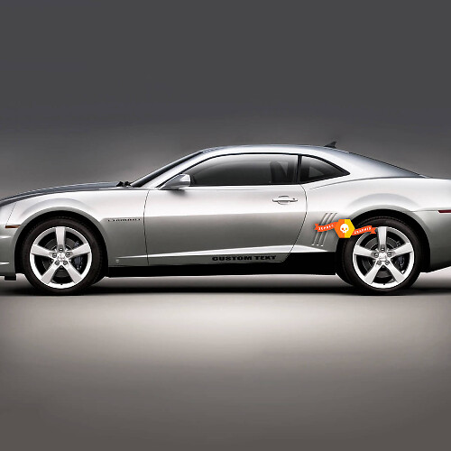Onderste Rocker Panel Wrap Sticker sticker voor Chevrolet Camaro 2010-2015
