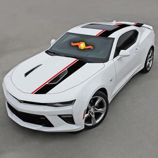 CHEVROLET CAMARO 2016-2018 TOP OFFSET Vinyl STREPEN KAP, DAK en ACHTERKANT
