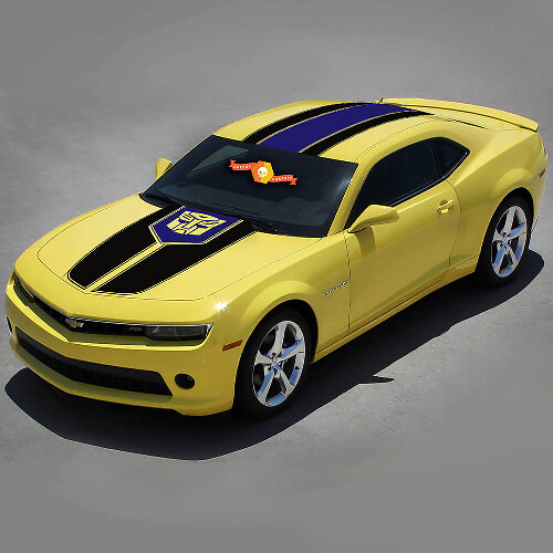 Transformer-stijl bovenste zijstrepen vinyl decalset voor Chevrolet Camaro 2010-2015