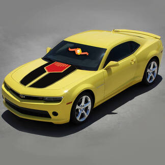 Chevrolet Camaro 2010-2015 Two Tone Hood Accent 2 kleuren strepen
