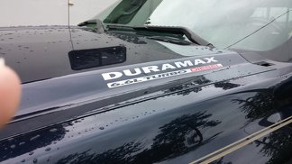 DURAMAX 6.6L Turbo Diesel Motorkapstickers - Nieuw ontwerp in twee kleuren
