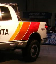 Retro Old School zijstrepen vinyl sticker kit voor Toyota Tundra_2