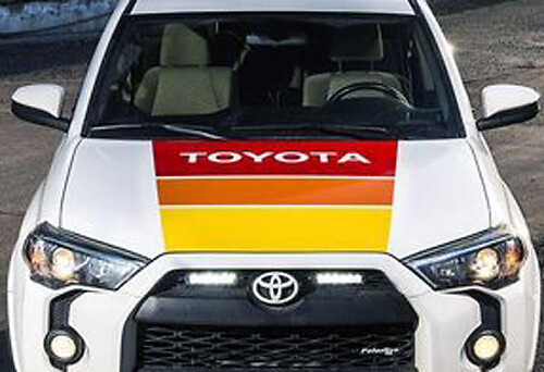 Old School motorkapstrepen vinyl decal voor Toyota Tundra Tacoma 4Runner