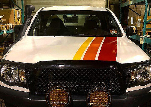 Hood Old School Toyota Tacoma grafische vinylstickers stickers
