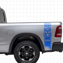 Aangepaste HEMI-stijl vinyl sticker set voor de achterzijstrepen van Dodge Ram 1500-3500_2