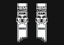 DODGE RAM HEMI 5.7L/6.4L 2x Decals voor 1500 2500 3500 vinyl body stripe sticker
 2