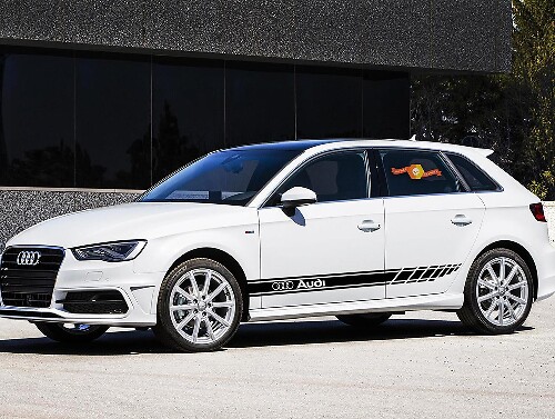 Racing Style Zijkstreep Vinyl Decal Kit voor Audi A5