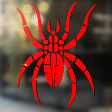Spider Vinyl Muur Raam Badkamer Sticker Sticker verwijderbaar #9
_4