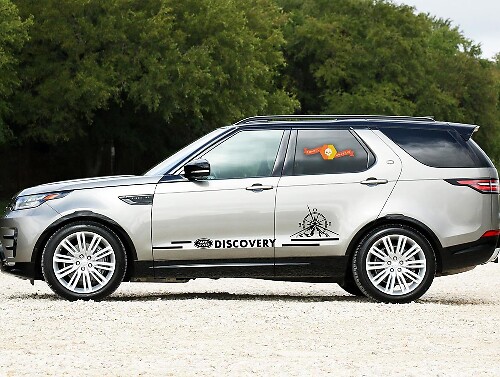 Discovery Logo Kompas Zijstrepen Vinyl Decal Kit voor Land Rover Discovery
