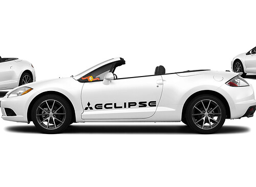 Eclipse-logo zijdeur vinyl sticker voor Mitsubishi Eclipse