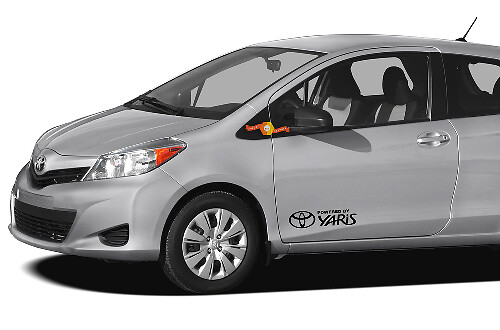Yaris Logo Zijkant Deur Vinyl Decal Sticker voor Toyota Yaris