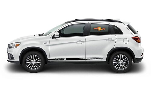 Racing Stijl Strepen Instapzijplaat Vinyl Decal Kit voor Mitsubishi ASX