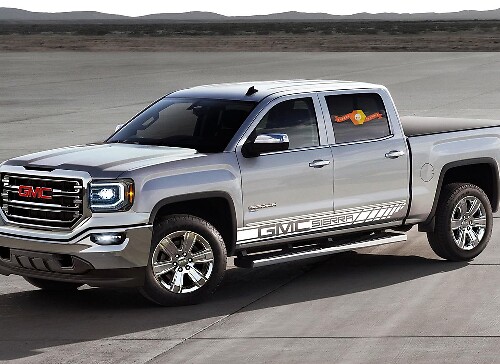 Gepatineerde Vinylstreep Sticker Kit voor GMC Sierra 1500