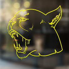 Tijger wilde kat Vinyl Muur Raam Badkamer Sticker Sticker #2
_3