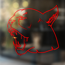 Tijger wilde kat Vinyl Muur Raam Badkamer Sticker Sticker #2
_4