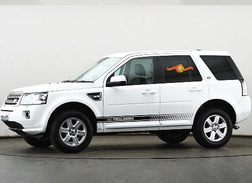 Strobe Strepen & Logo Zij Vinyl Decal Kit voor Land Rover Freelander