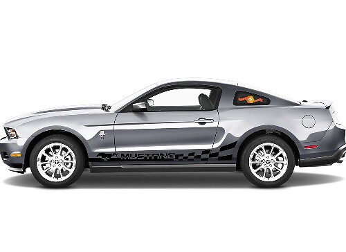 FORD MUSTANG 2x zijstrepen vinyl body sticker sticker grafische premium kwaliteit
