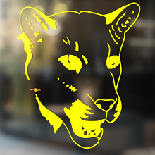 Lioness Outline Stijl Universele Vinyl Decal Sticker_3