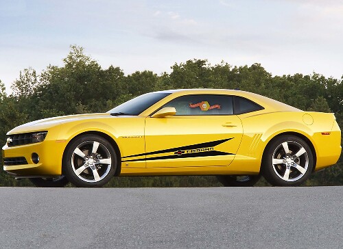 Chevrolet CAMARO SS 2x Racing Stripe grafische vinyl body sticker sticker 2 kleuren
