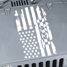Motorkap sticker US-vlag graphic vinyl sticker voor Jeep Wrangler 2