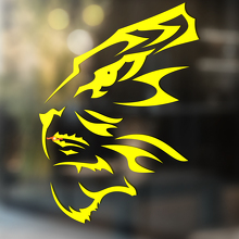Tijger wilde kat Vinyl Muur Raam Badkamer Sticker Sticker #4
_3