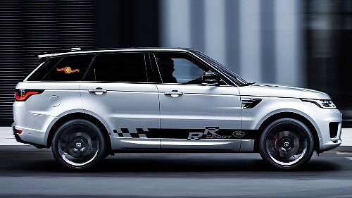 RR Geruite Strepen Zij Vinyl Decal Sticker voor Land Rover Range Rover Sport