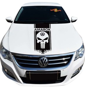 Volkswagen AMAROK 1x strepen motorkap grafische vinyl motorkap sticker sticker embleem logo
